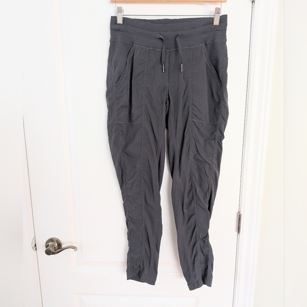 Lululemon studio dance dark grey crop pants size 4